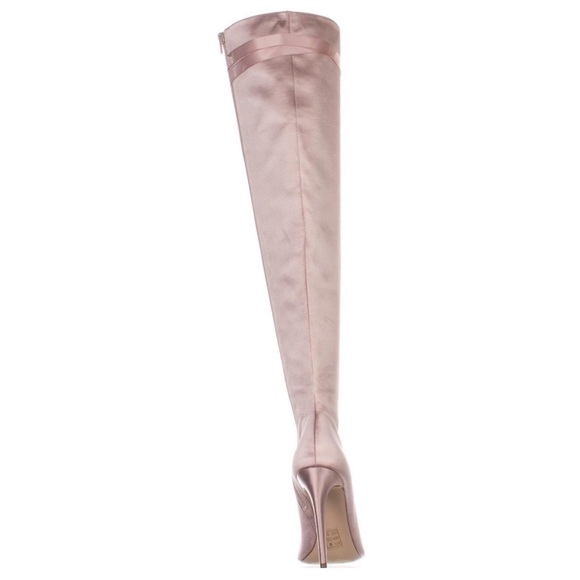 Aldo Lace-Up Over The Knee Boots, Light Pink - Picture 3 of 10